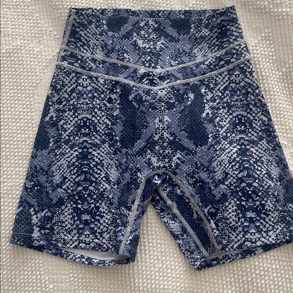 Vitality Blue Snake Print Shorts